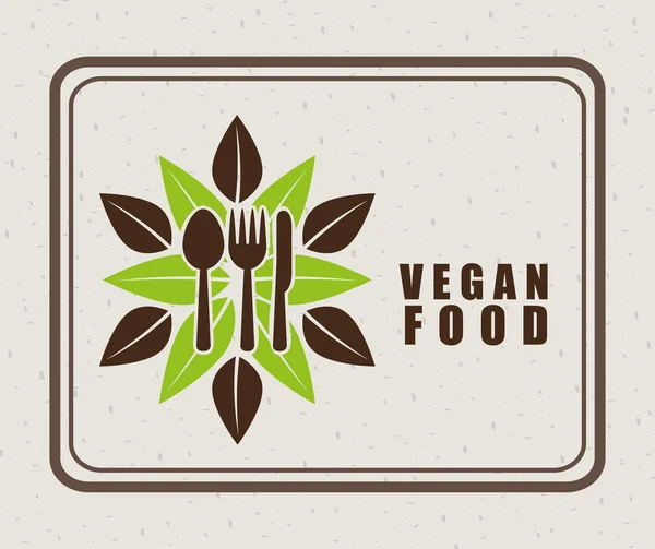 Menu vegan — Vetor de Stock