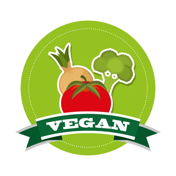 Menú vegano — Vector de stock