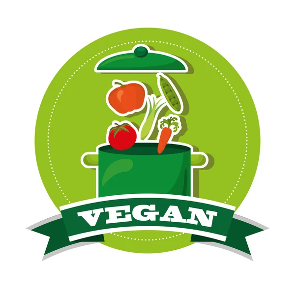 Menu vegan — Vetor de Stock