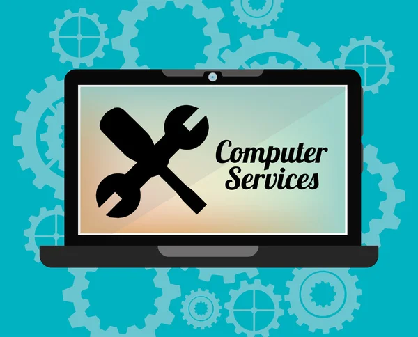 Computer service — Stock Vector