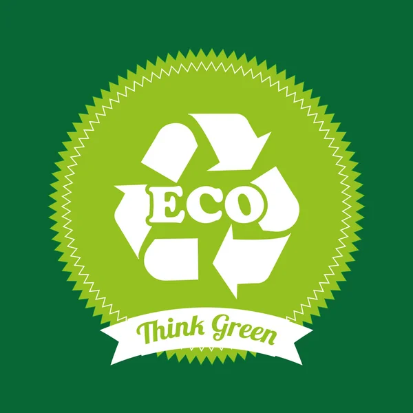 Eco vriendelijke — Stockvector