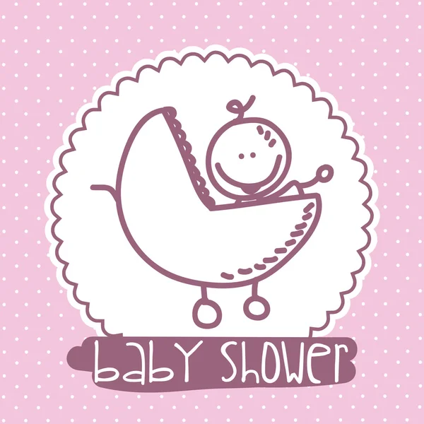 Babydusche — Stockvektor