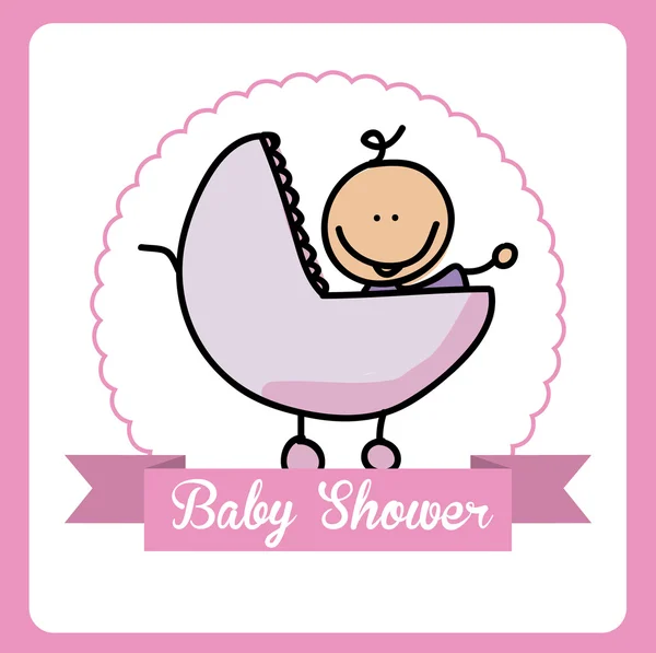 Babydusche — Stockvektor