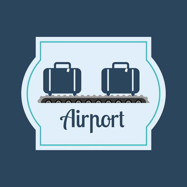 Port lotniczy ikony — Wektor stockowy