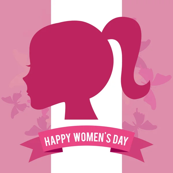 Happy womens day — Stock Vector