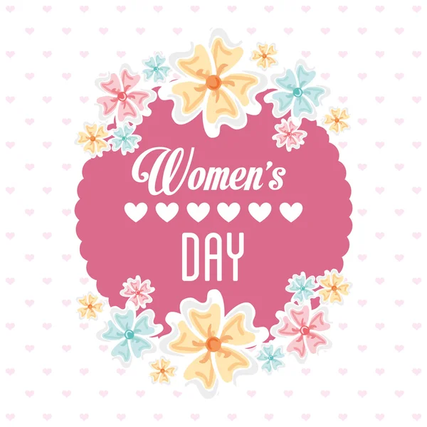 Joyeuse journée des femmes — Image vectorielle