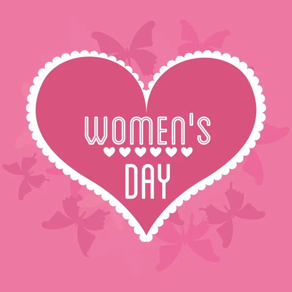 Ευτυχισμένη ημέρα των γυναικών — Διανυσματικό Αρχείο