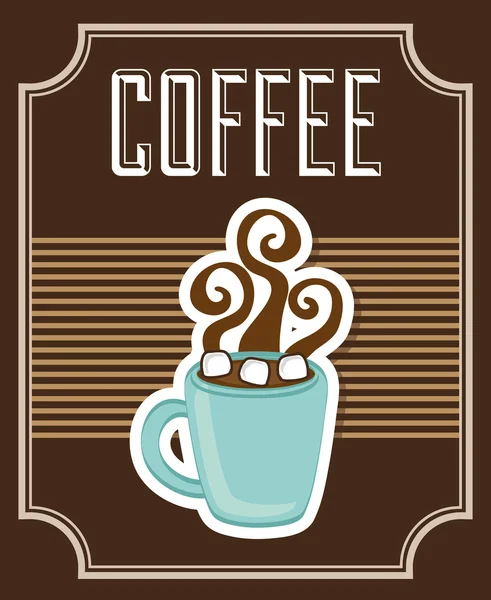 Delicioso café — Vector de stock