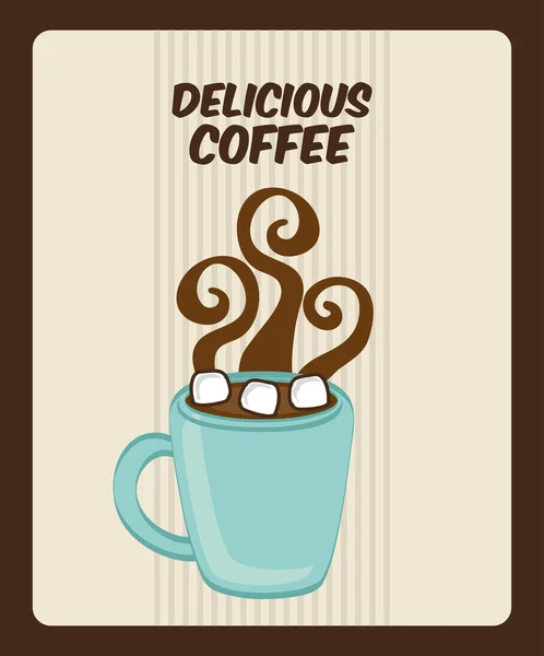 Delicious coffee — Stock Vector