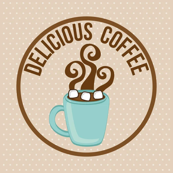 Вкусный кофе — стоковый вектор