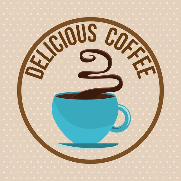 Delicioso café — Vector de stock