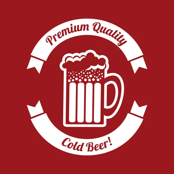 Kall öl — Stock vektor