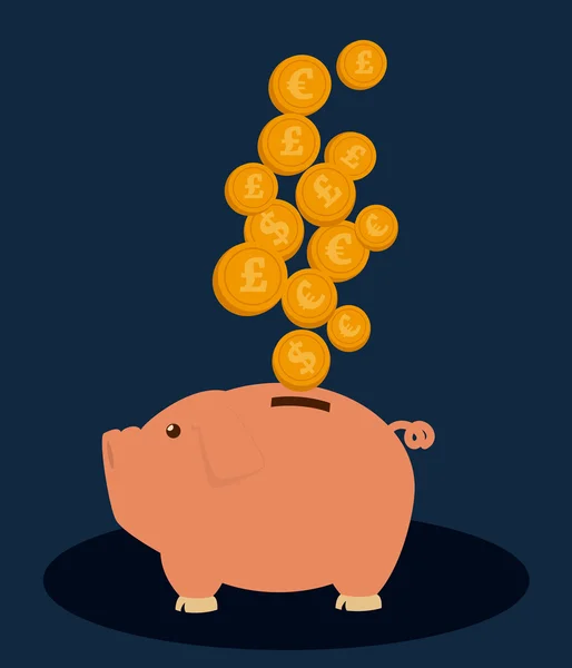 Geld ontwerp, vectorillustratie. — Stockvector