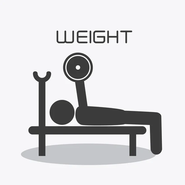 Fitness projektu, ilustracji wektorowych. — Wektor stockowy