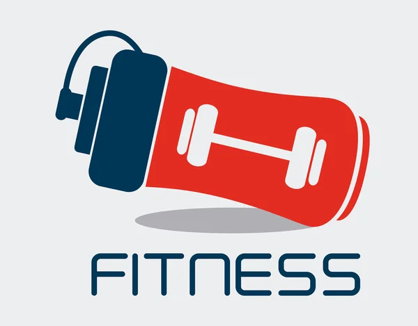 Design fitness, illustration vectorielle . — Image vectorielle