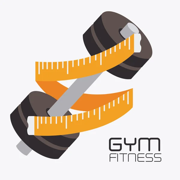 Fitness design, illustrazione vettoriale . — Vettoriale Stock