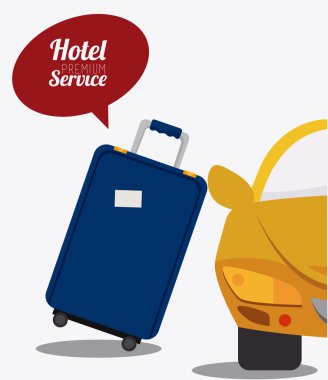 Otel tasarımı, vektör çizim.