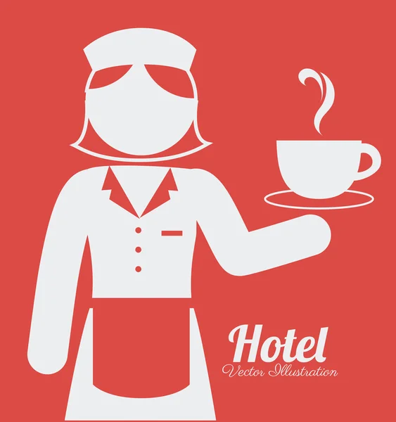 Hoteldesign, Vektorillustration. — Stockvektor