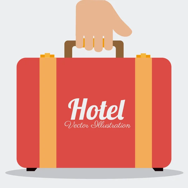 Hotel ontwerp, vectorillustratie. — Stockvector