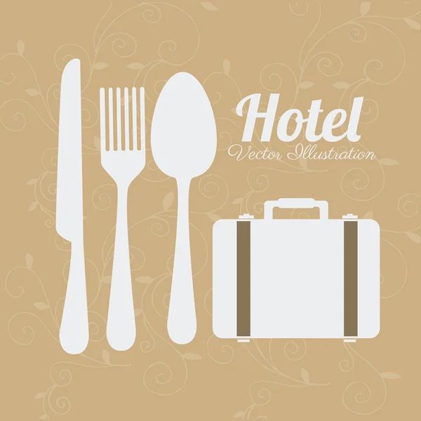 Hotel ontwerp, vectorillustratie. — Stockvector