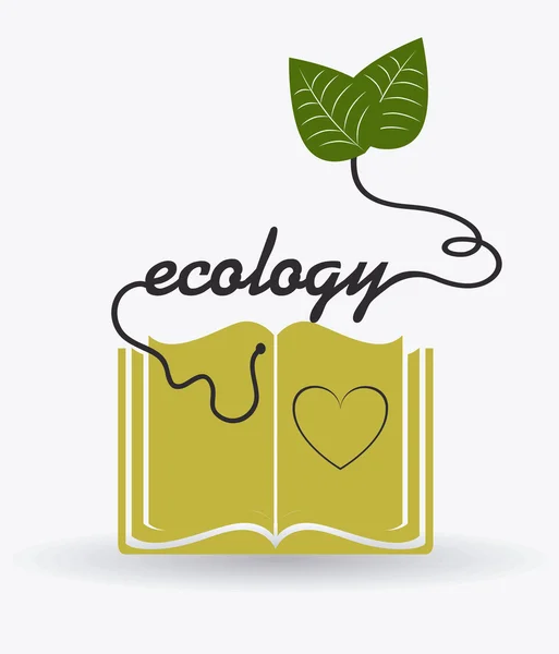 Ecologie ontwerp, vectorillustratie. — Stockvector