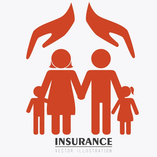 Insurance design, vektor illustration. — Stock vektor