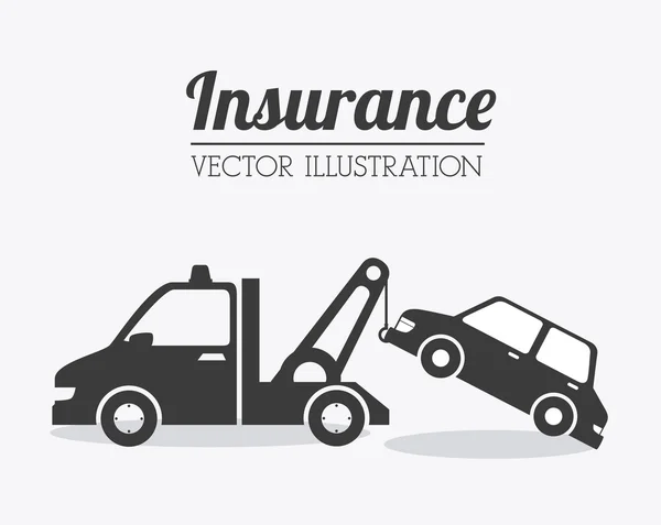 Conception d'assurance, illustration vectorielle . — Image vectorielle