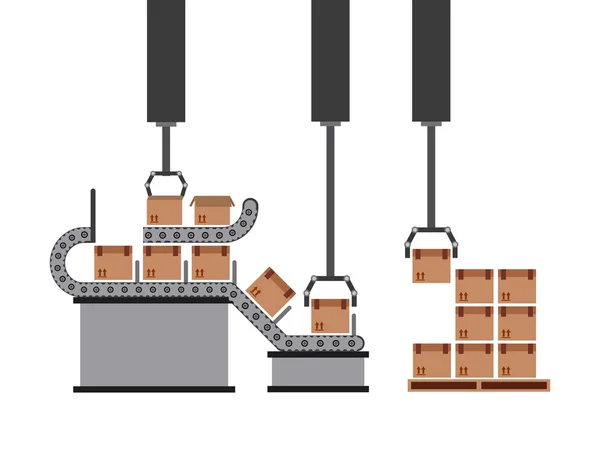 Packing machine — Stock Vector