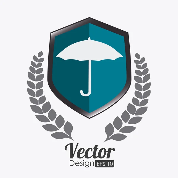 Pojištění design, vektorové ilustrace. — Stockový vektor