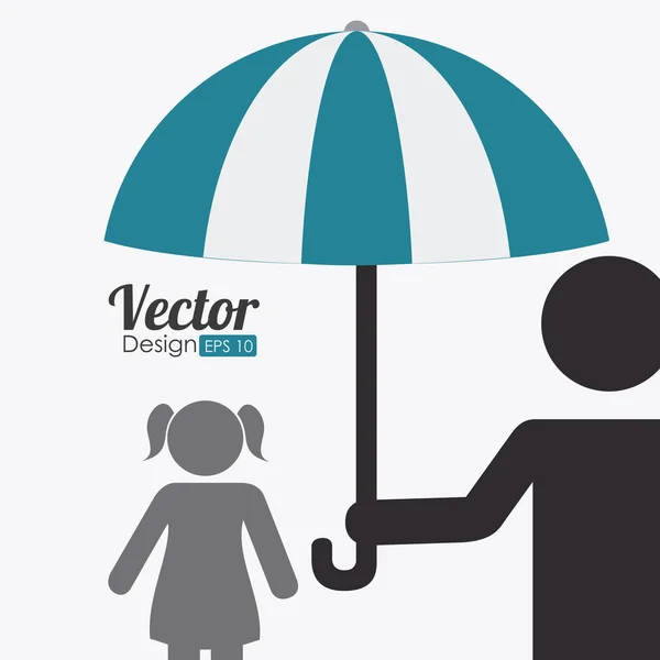 Insurance design, vektor illustration. — Stock vektor