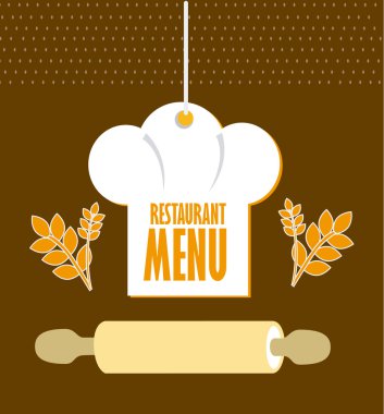 Gıda tasarım, vektör çizim.