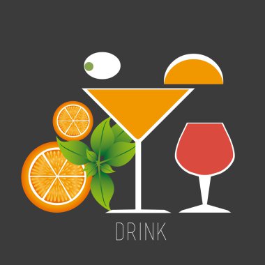 Gıda tasarım, vektör çizim.