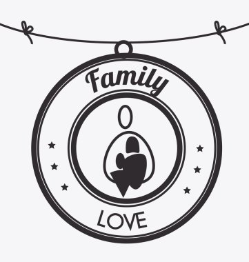 Aile tasarım, vektör çizim.