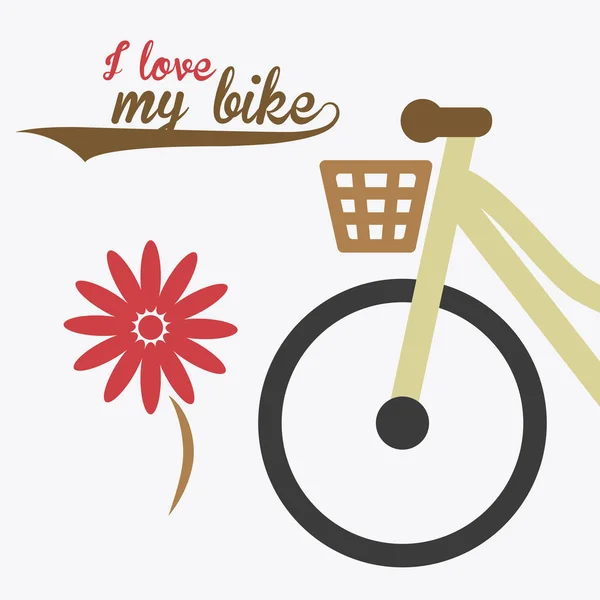 Diseño de bicicleta, ilustración vectorial . — Vector de stock