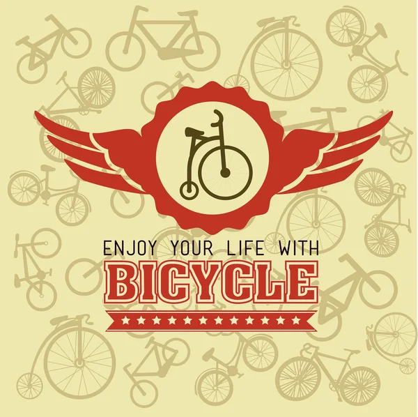 Design de bicicletas, ilustração vetorial . —  Vetores de Stock