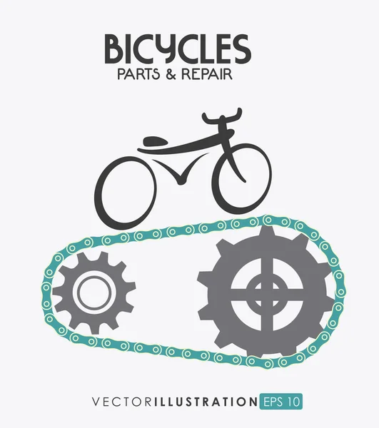 Bike design, vector illustration. — Stock Vector