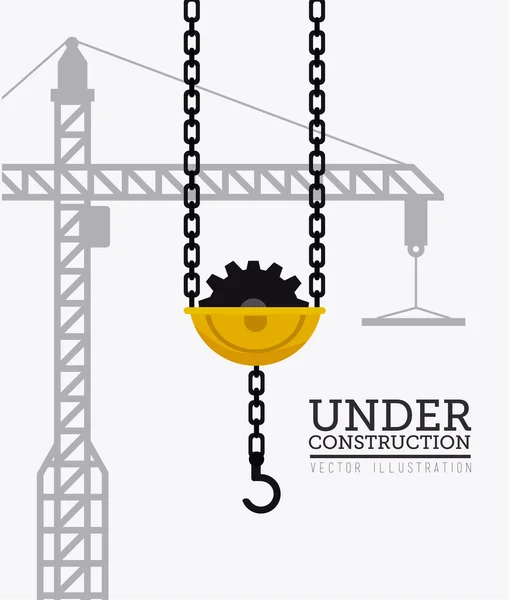 Conception de construction, illustration vectorielle . — Image vectorielle