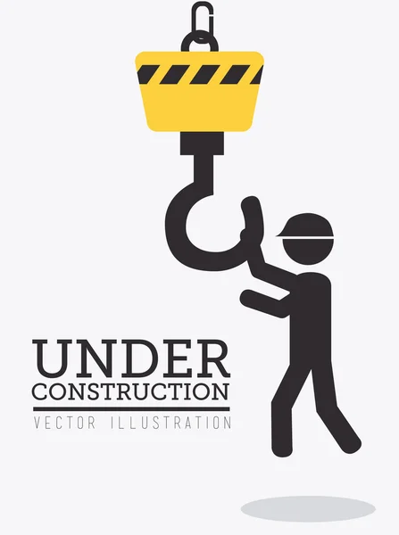 Stavební konstrukce, vektorové ilustrace. — Stockový vektor