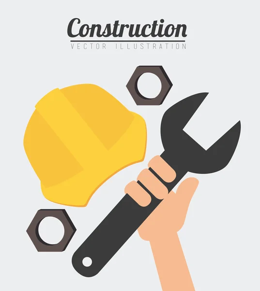 Construction design, vector illustration. — Stock Vector