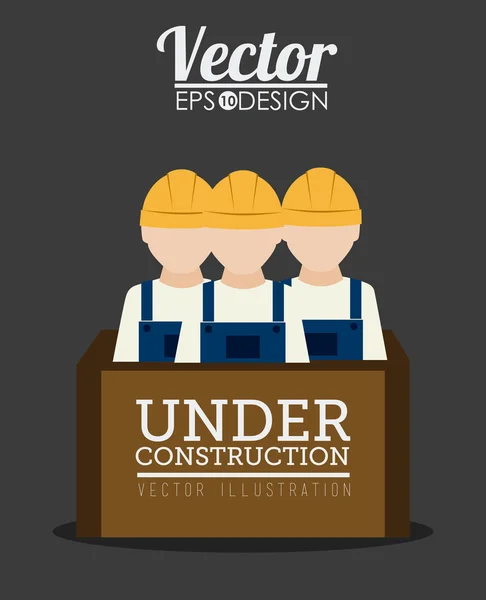 Construction design, vector illustration. — Stock Vector