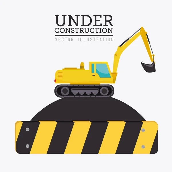 Construction design, vector illustration. — Stock Vector