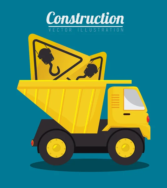 Construction design, vector illustration. — Stock Vector