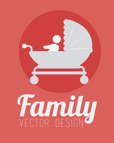 Aile tasarım, vektör çizim. — Stok Vektör