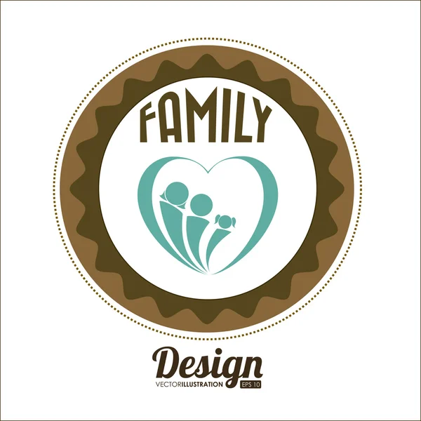 Familjen design, vektor illustration. — Stock vektor