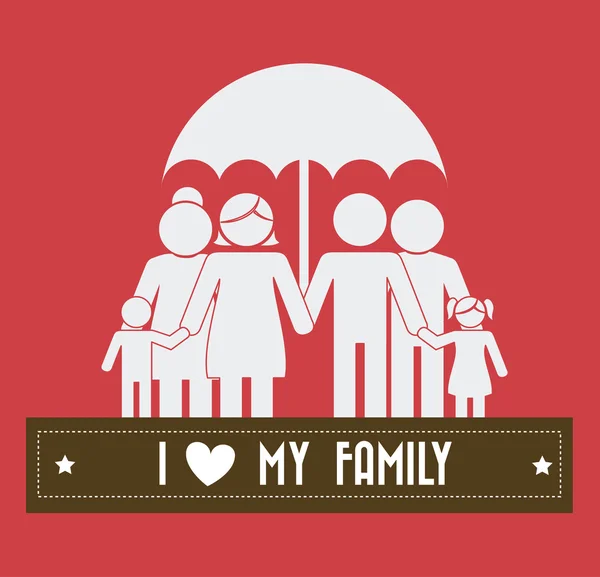 Family design, vector illustration. — Stock Vector