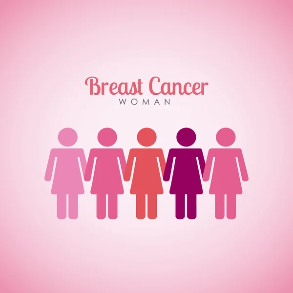 Breast cancer — Stock Vector