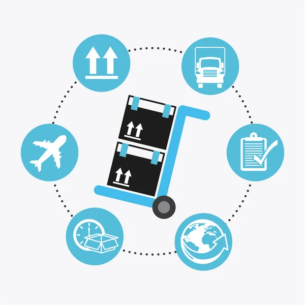 Logistique des transports — Image vectorielle