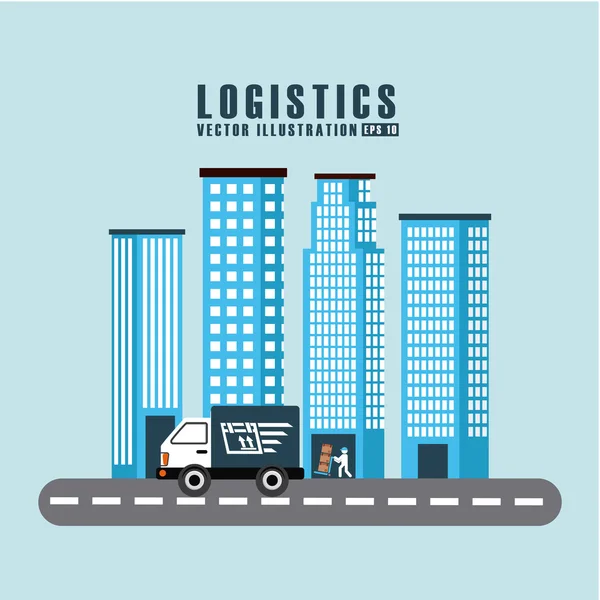 Transport logistics — Stock Vector