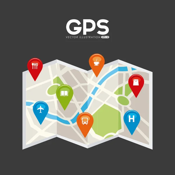 Gps 信号 — ストックベクタ