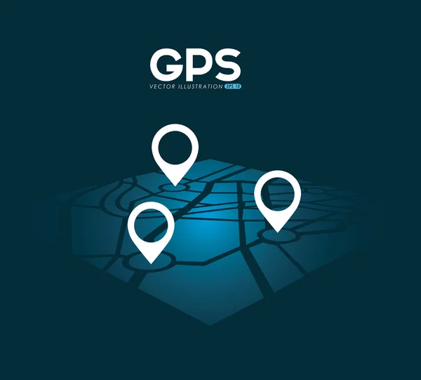 Signaux gps — Image vectorielle